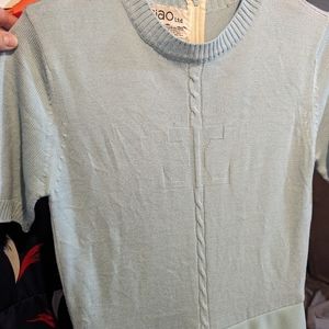 Vintage Ciao Ltd Baby Blue Dress Vtg Sz 10